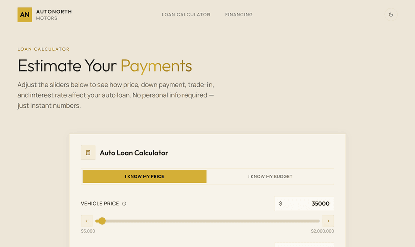 Auto Loan Calculator