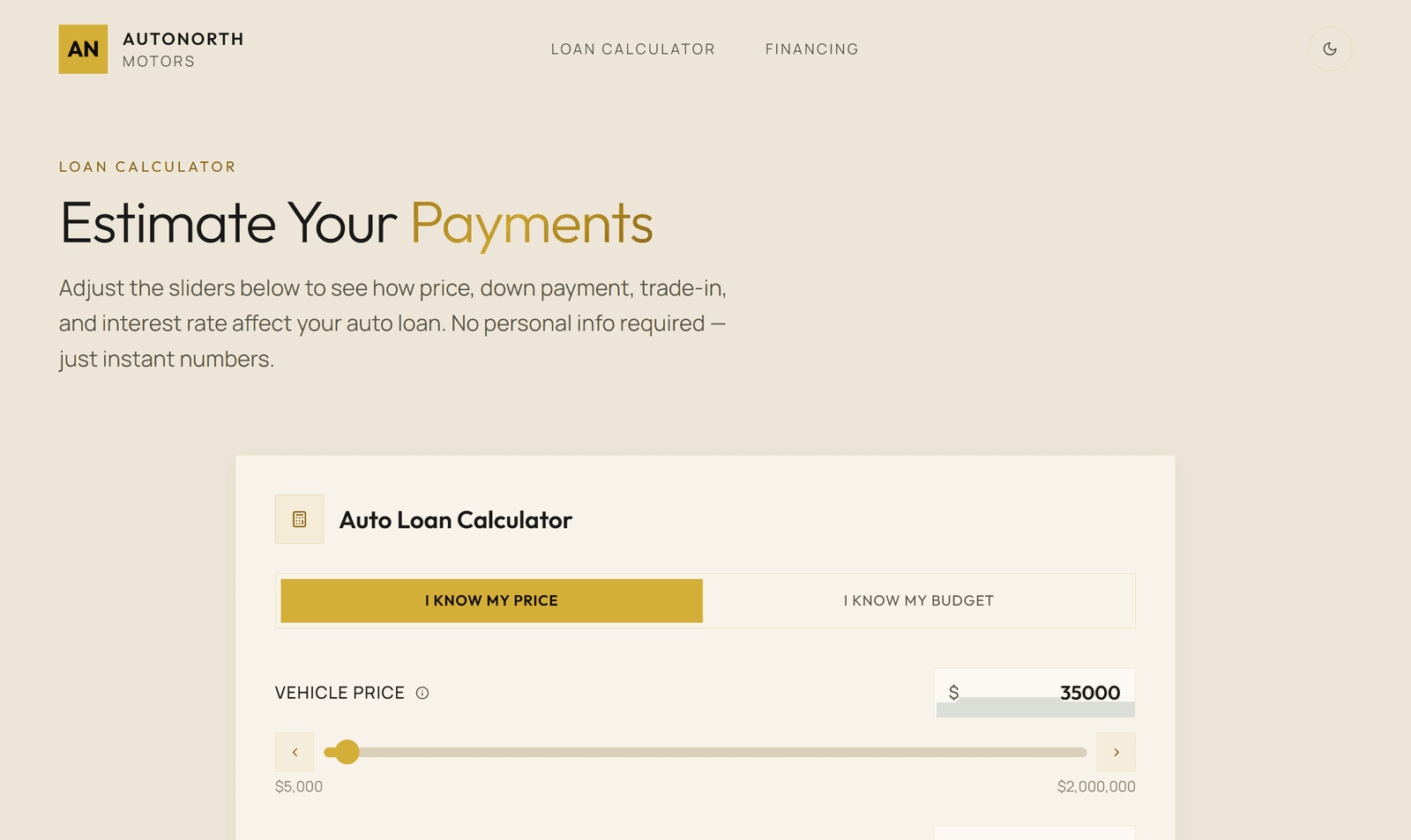 Auto Loan Calculator
