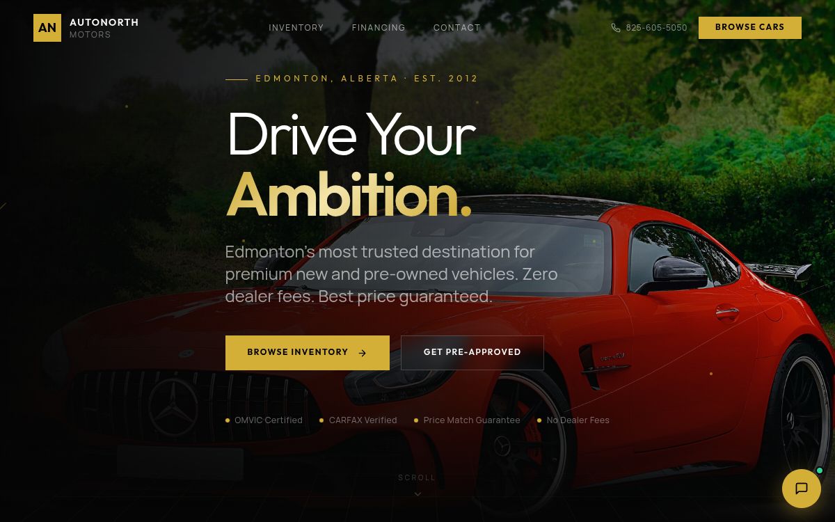AutoNorth Motors - Website project