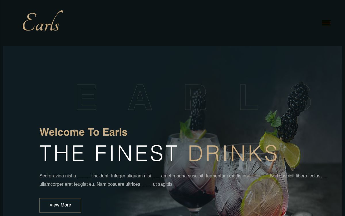 Earls - Website project